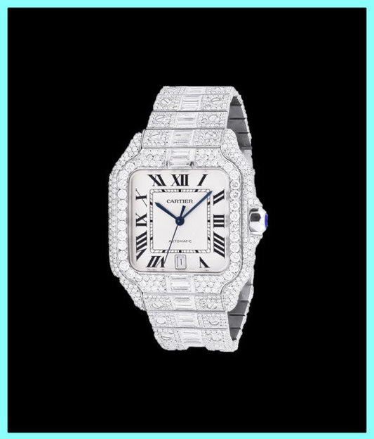 Iced Out Cartier Santos dostawca [Niedostępny]